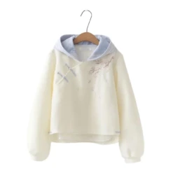 Hoodie Coréen Brodé FLORABAE™