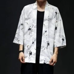 Kimono Japonais MOZA™ -Mode Vêtements Boutique hallyu street blanc m kimono japonais moza 16739458220055