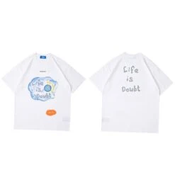 T-Shirt Coréen Oversize DOUBT™ -Mode Vêtements Boutique hallyu street blanc oversize m t shirt coreen oversize doubt 27991268851735