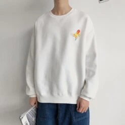 Sweatshirt Coréen AQUARY™ -Mode Vêtements Boutique hallyu street blanc s sweatshirt coreen aquary 16668834037783