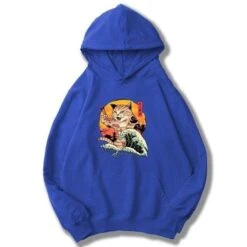 Hoodie Coréen CATSURFING™ -Mode Vêtements Boutique hallyu street bleu m hoodie coreen catsurfing 27967286050839