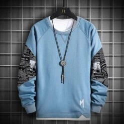 Sweatshirt Coréen GRAVED™ -Mode Vêtements Boutique hallyu street bleu m sweatshirt coreen graved 16720652402711