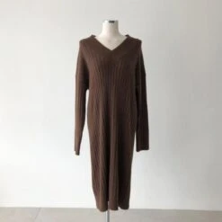 Robe Coréenne GLANCY™ -Mode Vêtements Boutique hallyu street brown one size robe coreenne glancy 16617666740247