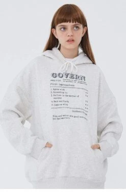 Hoodie Coréen GOV™ 18 Hoodie Coréen GOV™ -Mode Vêtements Boutique hallyu street hoodie coreen gov 27939213377559