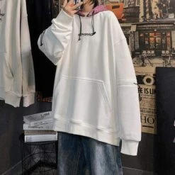 Hoodie Coréen ANAMY™ -Mode Vêtements Boutique hallyu street hoodies blanc m hoodie coreen anamy 16672919781399