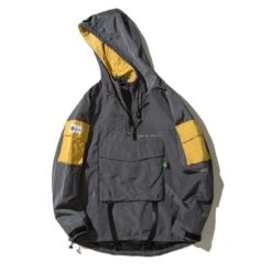 Veste Coréenne OUTDOORY™ -Mode Vêtements Boutique hallyu street hoodies gris m hoodie coreen outdoory 16687140438039