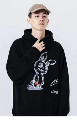 Hoodie Coréen EVILRABBIT™ -Mode Vêtements Boutique hallyu street hoodies hoodie coreen evilrabbit 16681452666903