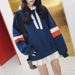 Hoodie Coréen KOREANDREAM™ -Mode Vêtements Boutique hallyu street hoodies navy m hoodie koreandream 14164498743319