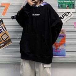 Hoodie Coréen ANAMY™ -Mode Vêtements Boutique hallyu street hoodies noir 5xl hoodie coreen anamy 16672919617559