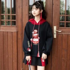 Hoodie Coréen TONAMI™ -Mode Vêtements Boutique hallyu street hoodies noir xl hoodie coreen tonami 27945624141847