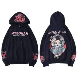 Hoodie Coréen MYBOHAN™ 37 Hoodie Coréen MYBOHAN™ -Mode Vêtements Boutique hallyu street hoodies noir xl hoodie mybohan 12483232563223