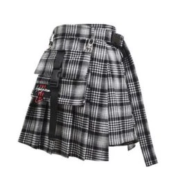 Jupe Coréenne HARAJUKUxHEM™ -Mode Vêtements Boutique hallyu street jupes courtes gris m jupe harajukuxhem 13420088590359