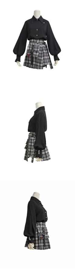 Jupe Coréenne HARAJUKUxHEM™ -Mode Vêtements Boutique hallyu street jupes courtes jupe harajukuxhem 13420088229911