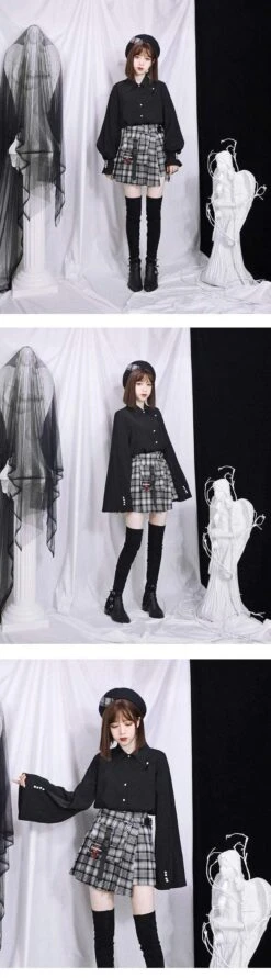 Jupe Coréenne HARAJUKUxHEM™ -Mode Vêtements Boutique hallyu street jupes courtes jupe harajukuxhem 13420088295447