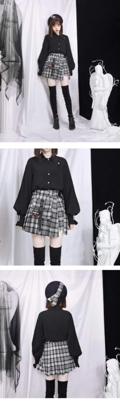 Jupe Coréenne HARAJUKUxHEM™ -Mode Vêtements Boutique hallyu street jupes courtes jupe harajukuxhem 13420088328215