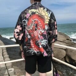 Kimono Japonais DRAGONRAGE™ -Mode Vêtements Boutique hallyu street kimono japonais dragonrage 16690050400279