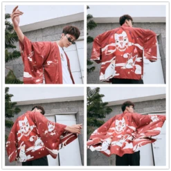 Kimono Japonais TIGERED™ -Mode Vêtements Boutique hallyu street kimonos modele 6 taille unique kimono japonais tigered 16745132523543