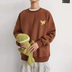 Sweatshirt Coréen AQUARY™ -Mode Vêtements Boutique hallyu street marron xl sweatshirt coreen aquary 16668833906711