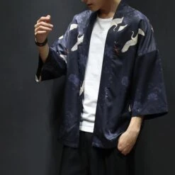 Kimono Japonais MOZA™ -Mode Vêtements Boutique hallyu street navy m kimono japonais moza 16739458285591