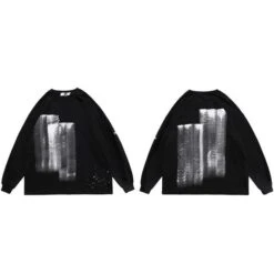 Sweatshirt Coréen DARKWAVES™ -Mode Vêtements Boutique hallyu street noir xxl sweatshirt coreen darkwaves 16762388807703