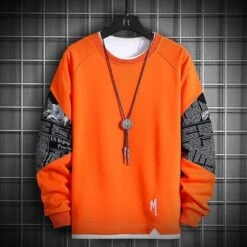 Sweatshirt Coréen GRAVED™ -Mode Vêtements Boutique hallyu street orange 4xl sweatshirt coreen graved 16720652599319