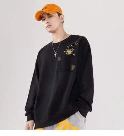 Sweatshirt Coréen Brodé SPACY™ -Mode Vêtements Boutique hallyu street sweatshirt coreen brode spacy 16684111265815
