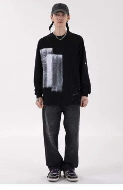 Sweatshirt Coréen DARKWAVES™ -Mode Vêtements Boutique hallyu street sweatshirt coreen darkwaves 16762388840471