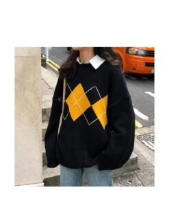 Pullover Coréen GEOM™ -Mode Vêtements Boutique hallyu street sweatshirts pullover coreen geom 16650042933271