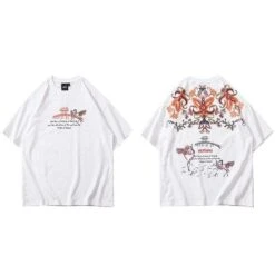T-Shirt Coréen HEATHANS™ -Mode Vêtements Boutique hallyu street tshirts blanc m t shirt coreen flowerflow 16761547685911