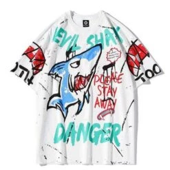 T-Shirt Coréen DANGER™ -Mode Vêtements Boutique hallyu street tshirts blanc xxl tshirt danger 14043246362647