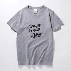T-Shirt Coréen Call Me By Your Name™ 13 T-Shirt Coréen Call Me By Your Name™ -Mode Vêtements Boutique hallyu street tshirts gris l tshirt call me by your name 13463628906519