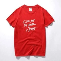 T-Shirt Coréen Call Me By Your Name™ 16 T-Shirt Coréen Call Me By Your Name™ -Mode Vêtements Boutique hallyu street tshirts rouge l tshirt call me by your name 13463629135895