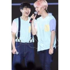 T-Shirt Coréen EXO & BTS Pastel Patches™ -Mode Vêtements Boutique hallyu street tshirts t shirt coreen exo bts pastel patches 16550014189591