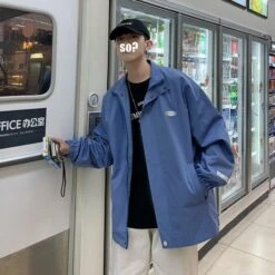 Veste Coréenne WHITED™ -Mode Vêtements Boutique hallyu street vestes bleu xxl veste coreenne whited 16748048220183