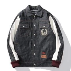 Veste Coréenne Brodée WARY™ -Mode Vêtements Boutique hallyu street vestes noir xl veste coreenne brode wary 16626410455063