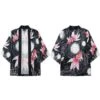 Kimono Japonais LOTUS™ -Mode Vêtements Boutique hallyu street vestes noir xl veste kimono lotus 13712700080151
