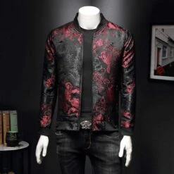 Veste Coréenne Brodée BLOODFLOWER™ 9 Veste Coréenne Brodée BLOODFLOWER™ -Mode Vêtements Boutique hallyu street vestes rouge xxl veste coreenne brodee bloodflower 16546788245527