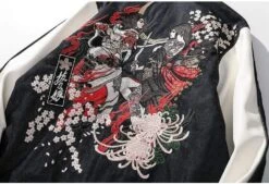 Veste Coréenne Brodée WARY™ -Mode Vêtements Boutique hallyu street vestes veste coreenne brode wary 16626410520599