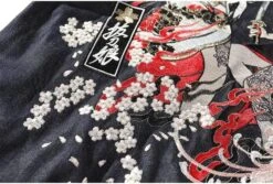 Veste Coréenne Brodée WARY™ -Mode Vêtements Boutique hallyu street vestes veste coreenne brode wary 16626410586135