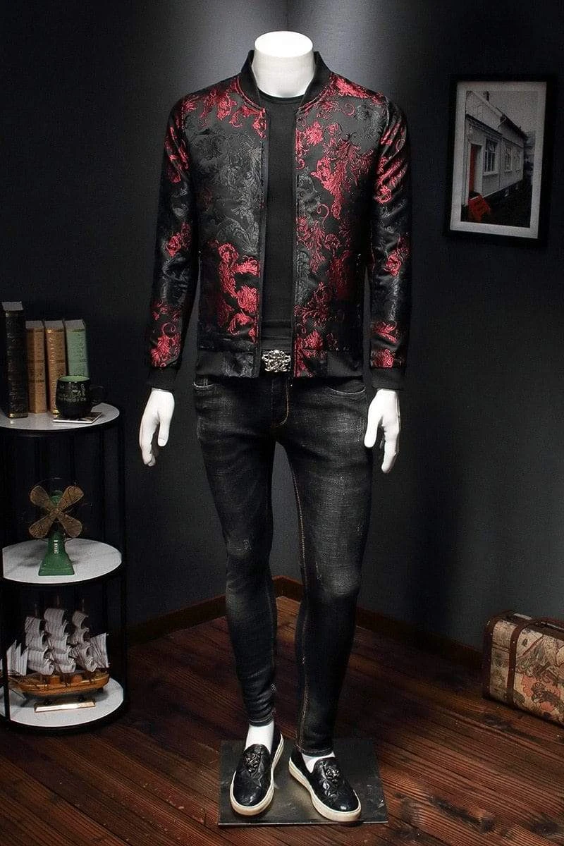 Veste Coréenne Brodée BLOODFLOWER™ 5 Veste Coréenne Brodée BLOODFLOWER™ – Image 3