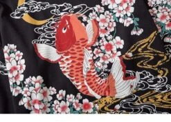 Kimono Japonais Koi Fish™ -Mode Vêtements Boutique hallyu street vestes veste kimono koi fish 13696905150487