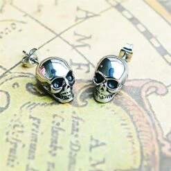 Boucles D'oreilles Coréennes Skull™ -Mode Vêtements Boutique product image 1052856218